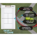 머레이 스포츠용품 드라이 이레이즈 코치 클립 양면 보드 15 x 9 Lacrosse