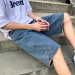 브룸 데일리 밴딩 청반바지 데님 팬츠 TDR0054
