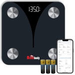 Bisonbody 스마트 디지털 체체중계 - 체중 BMI 체지방 등을 포함한 20가지 체성분 메트릭 감지 스마트폰
