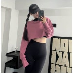 여성 루즈핏 래시가드 상의 매실색 L DL523