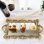 액세서리 디스플레이 소품 에쁜 거울 타원형 트레이 받침대