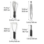 OXO 굿 그립 스테인리스 스틸 필수 4피스 주방 가제트 세트