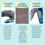 세이버트론 S P S G-4 승마 터치스크린 성인 청소년 UV 선 글러브 youth UPF100