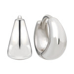 워터 드롭 92 5 볼륨 물방울 원터치 링 은 귀걸이