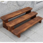 방부목 발판 목재 부식방지 현관 01 길이 높이 화분랙 폭 디딤대 계단 받침대 20 60 낱개 가로 60 세로 20 높이 15센티