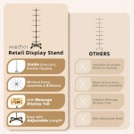 ANBOXIT 소매 진열대 귀걸이 열쇠고리 보석 판매자 매장용 회전 7단 이동식 조절 가능한 1개 PC -