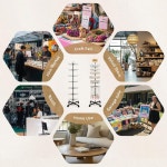 ANBOXIT 소매 진열대 귀걸이 열쇠고리 보석 판매자 매장용 회전 7단 이동식 조절 가능한 1개 PC -