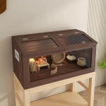 햄스터 케 하우스 친칠라 기니피그 친칠라케 애완 원목 동물 다람쥐하우스 1 디럭스 사육함 세트 골드백