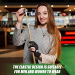 Giegxin 20개 당구 풀 장갑 세 손가락 슈터 왼손과 오른손용 유니버설 큐 스포츠 액세서리 여성 남성용