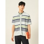 빈폴 빈폴 멘 멀티 스트라이프 셔츠형 카디건 - 라이트 그린 1520336 BC555AC61L