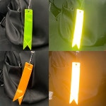 반사 안전 가방 걸이 꾸안꾸 반사키링 야간 형광색 a