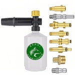폼노즐 랜스 금속 어댑터는 압력 와셔 용 폼을 출시합니다 세차장 파크 사이드 가든 Karcher Nilfisk 도시