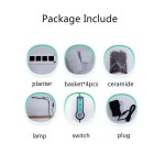 지능형 수경 재배자 실내 DIY 심기 상자 가족 발코니 데스크탑 토양없는 장비 꽃 식물