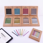 PHD 케이크 롱 얇은 메탈릭 생일 양초 캔들 파티 결혼식 장식 파티 장식 Rainbow