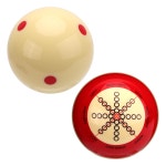 NQUEPN 2pcs 당구 트레이닝 큐볼 볼 연습 액세서리 풀 테이블 닷 큐볼 초급 게임 스포츠 트레이너용