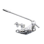 가이커 브리지 스톱 바 테일피스 트레몰로 TM85 Tune-O-Matic 롤러 새들 콤보 교체 부품 레스폴 LP SG 6 스트링 일렉트릭 크롬 호환 GM005