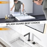 UIOCSSC 샤워 스플래시 가드 2팩 욕조 물 가드 실리콘 중 물을 유지하는 자가 접착 방수