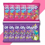 크라운제과 마이쮸 딸기 복숭아 포도 사과 5