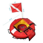 루윈트 하이비 풍선 다이빙 플로트 부표 5피트 표면 마커 Round