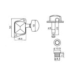 KAISH 6 인라인 세미 클로즈 튜닝 키 페그 튜너 기계 헤드 전기 크롬용 Chrome