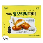 청우식품 아일랜드슈가 가파도 청보리떡 파이 12p 258g 6개