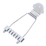 나사가 달린 LP 재즈 아치탑 기타를 위한 파보트 6현 사다리꼴 다리 금속 교체 액세서리