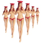 퍼키 티스 핀업 걸 골프 티 6팩