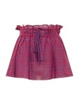 GANNI 가니 숏 스커트 492 FUCHSIA