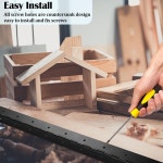 2팩 헤비 듀티 피아노 힌지 48 x 2 너비 캐비닛 도어 공구함 나무 상자 금속판 가구 산업 프로젝트용 두꺼운 스테인리스 스틸