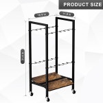 바퀴가 달린 시노스크 당구 게임 클럽용 휴대용 스틱 홀더 테이블 액세서리 12 바닥 스탠드