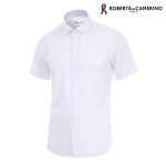 로베르타디까메리노 폴리 솔리드 슬림핏 반소매 셔츠 RP2-351-1