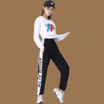 줌바 댄스 복장 댄스복 여성 티 상의 바지 세트 줌바복 다이어트댄스 방송댄스복 줌바웨어 A