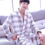 목욕 신혼 친구 귀여운 벨벳 커플템 가운 집들이 샤워 호텔 남성 두 02 07 Style B13