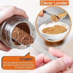 AIKEXIN 계량컵 스푼 세트 20개 - 건조 액체 재료 조리 베이킹 주방 기기를 위한 적층형 스테인리스 스틸 플라스틱