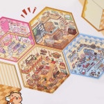 공간 입체 꾸밈스티커 캐릭터 카피바라 곰돌이 토끼 다꾸 pet 놀이 세트