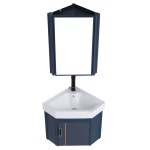 세라믹 코너 욕실 삼각 벽 화장실 공간 세면대 소형 하부장 좁은 카페 부채꼴 세트 38 메인프레임 패션화이트