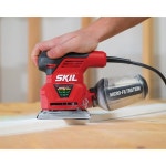 SKIL 0 암페어 1 4 시트 팜 샌더 압력 조절 기능 One Size 7292-02 2
