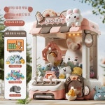 가정용인형뽑기 캡슐 소형 캔디머신 크레인 인형뽑기기계 1개 특대형 달콤토끼-10인형 10캡슐 24코인