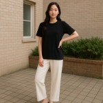 여성 아이스 냉감 바지 티셔츠 SET