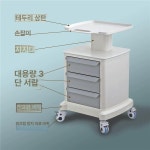 피부과 서랍형 수납 바퀴 트레이 웨건 왜건 이동형