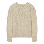 SI 짜임 퍼프 슬리브 풀오버 니트 SJUCX2938