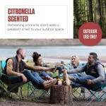 콜먼 변경 LED 시트로넬라 야외 향초 Boxed