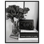 Art Remedy 클래식 가방과 장미 캔버스 프린트 프레임 61 x 76