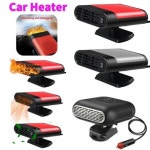 12 24V 자동차 앞 유리 성에 제거기 서리 전기 히터 팬 360 회전 Defogging 해동 난방 1200W