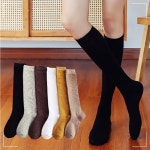 일상 심플한 스트릿 무지 포근한 베이직 니삭스 기본 스탠다드 여성 IWAA6474