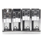 1Pcs Yootones 4 스트링 일렉트릭 베이스 브리지 하이엔드 롤러 새들 테일피스 액세서리 와 호환됨