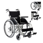 가벼운 수동 알루미늄 휠체어 2100 접이식 노인용 환자용