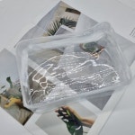 세면도구 방수 파우치 대형 투명 사우나 주머니 PVC 수납백