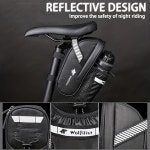 울필리스트 자전거 안장 가방 - 병 홀더가 방수 시트백 산악 도로 자전거용 시트 팩 보관함 흰색 로고 logo