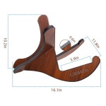 CAHAYA 스탠드 나무 바닥 두꺼운 합판 X-프레임 스타일의 휴대용 현악기 홀더 음향 클래식 베이스 스탠드 Light CY0180